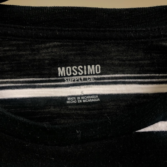 Mossimo Size Small Black and White striped shirt - Picture 2 of 2